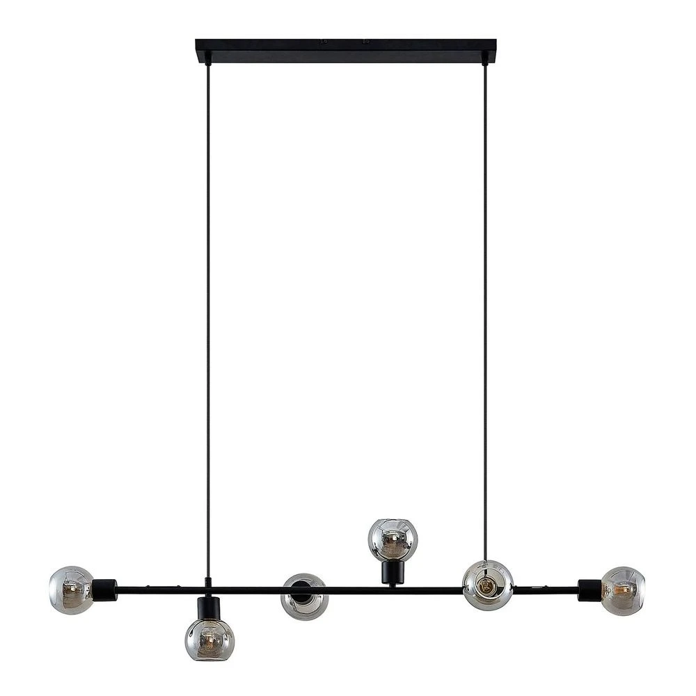 Lindby Biscala Led Pendelleuchte Leuchte Lampe Deckenlampe E14 Schwarz Rauch301 B-Ware - 4251911720044