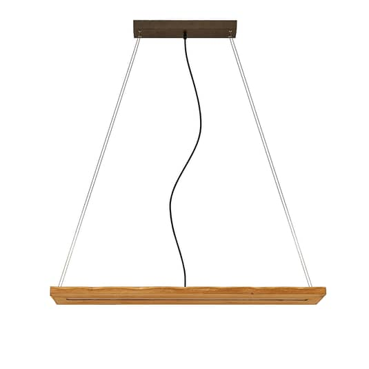 Lindby Nesaja Holz-LED-Pendelleuchte Deckenlampe Händellampe Deckenlicht LED