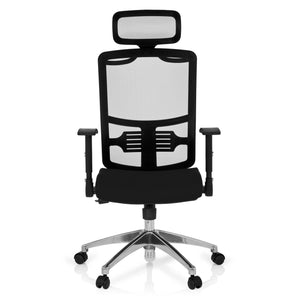B-Ware Hjh OFFICE  Bürostuhl Drehstuhl StuhlCAYEN Stoff Schwarz Netzstoff ergonomisch