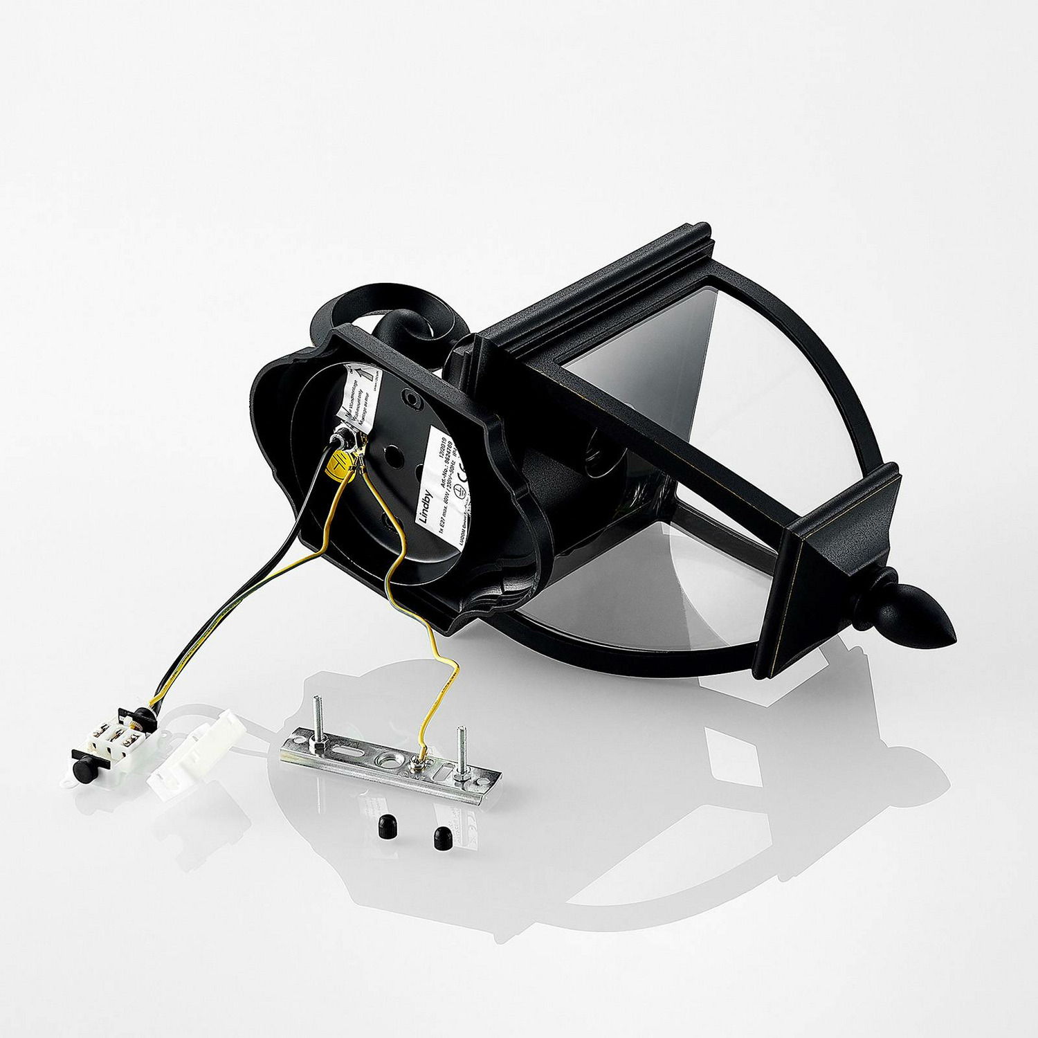 Lindby Cerys Außen Wandleuchte Larternenleuchte Gartenleuchte Dekolaterne E27914 B-Ware - 4251096568295