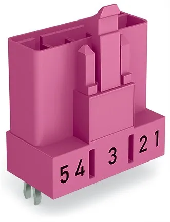 WAGO Stecker für Leiterplatten 890-895 50Stück pink Netz-Steckverbinder 5-polig