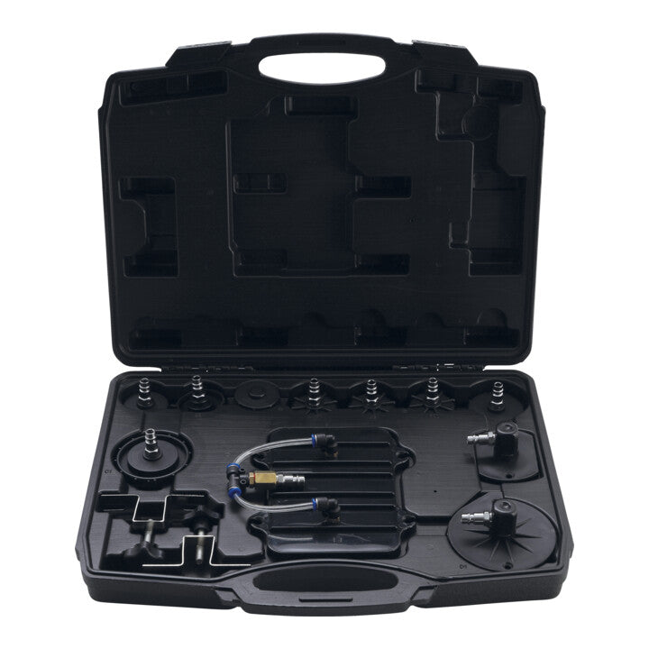 BGS Druckluft Bremsenentlüfter Werkzeugsatz Adapter Kupplung Flüssigkeit Set - 4026947097831