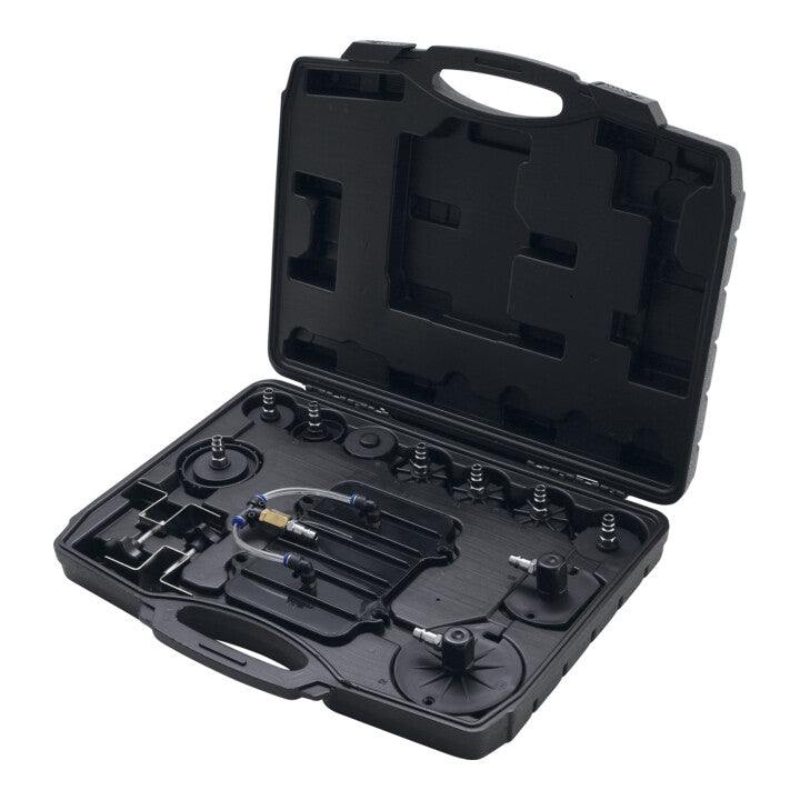 BGS Druckluft Bremsenentlüfter Werkzeugsatz Adapter Kupplung Flüssigkeit Set - 4026947097831