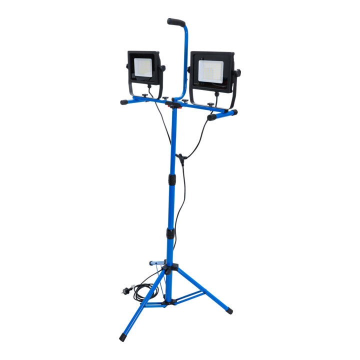 Bgs Duo Smd Led Arbeitsstrahler Baustrahler Stativ 2x70 W 6000 K Aluminium Lampe B-Ware