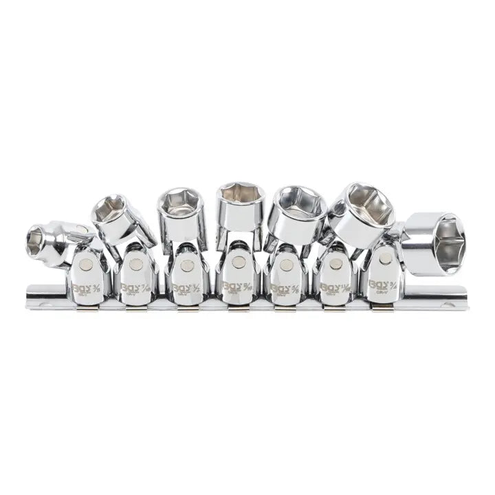 B-Ware Bgs Gelenk Steckschlüsselsatz Nuss Set Innenvierkant Sechskant 7 Teilig 3/8 Zoll - 4026947095011