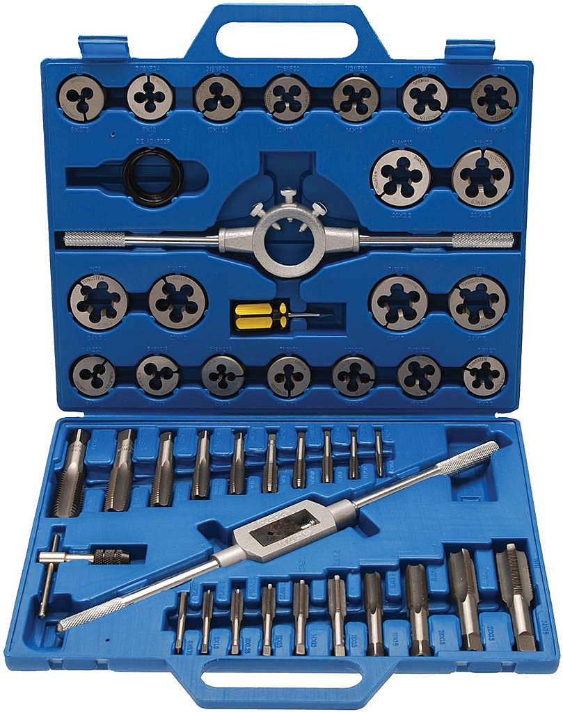 Bgs Gewindeschneid Satz Zoll 1/4''   1'' 45 Tlg. Gewindebohrer Schraubendreher B-Ware