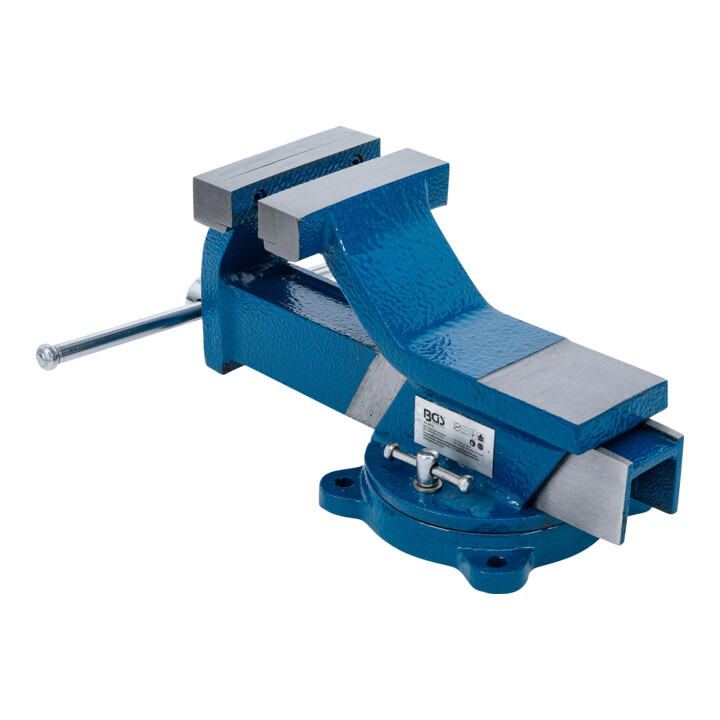 B-Ware Bgs Schraubstock Parallelschraubstock Amboss 100mm Spannbacken Drehbar Stahl
