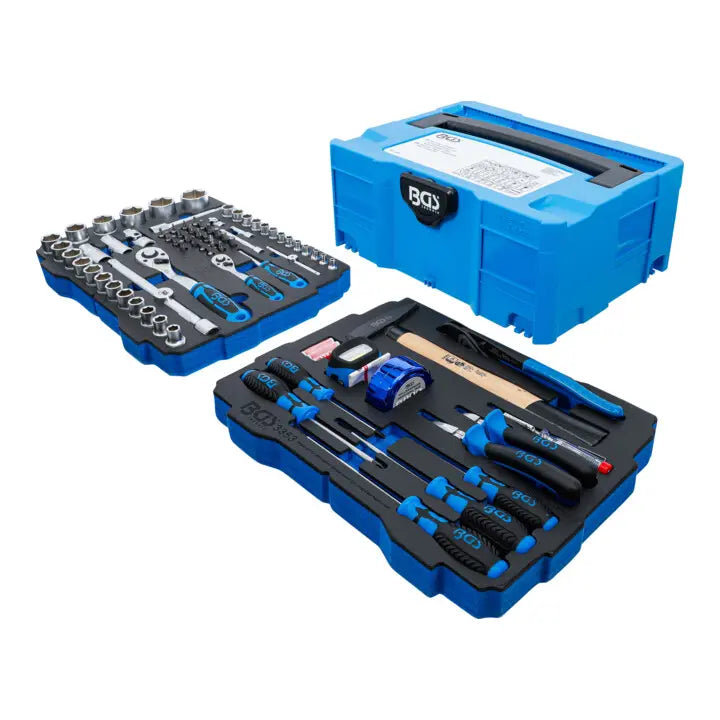 B-Ware Bgs Steckschlüssel  Hammer  Zangen  Schraubendreher Koffer Werkzeugkasten 77 Tlg - 4026947033570