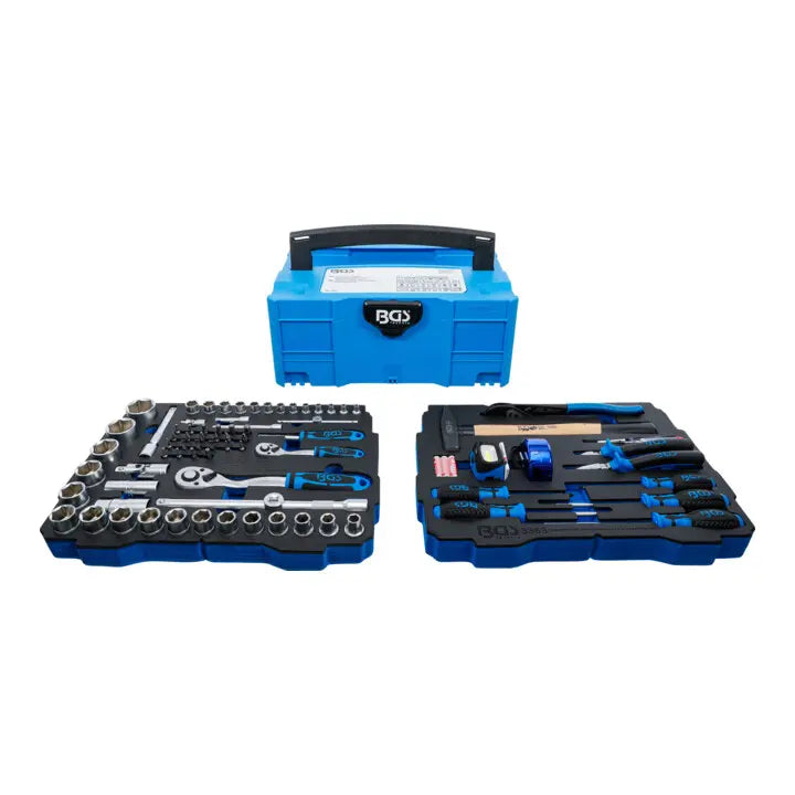 B-Ware Bgs Steckschlüssel  Hammer  Zangen  Schraubendreher Koffer Werkzeugkasten 77 Tlg - 4026947033570