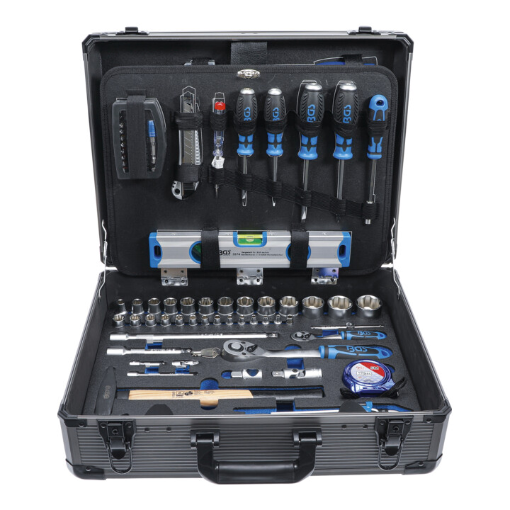 Bgs Technic Werkzeugsatz Set Werkzeugkoffer Chrom Stahl 149teilig Aluminium B-Ware - 4048769020231