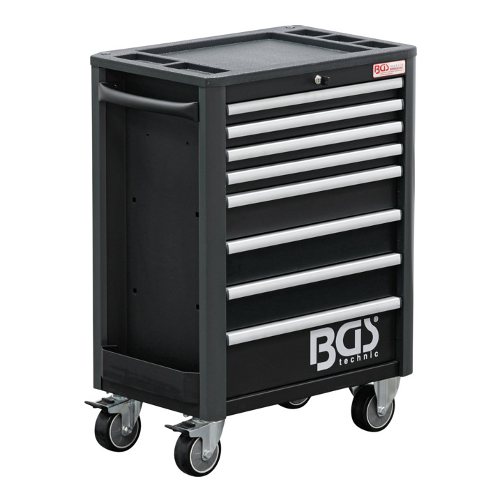 B-Ware Bgs Werkstattwagen Rollwagen Werkzeugwagen 8 Schubladen Leer Metall Schwarz - 4026947041117