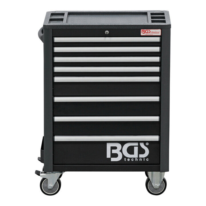 B-Ware Bgs Werkstattwagen Rollwagen Werkzeugwagen 8 Schubladen Leer Metall Schwarz - 4026947041117