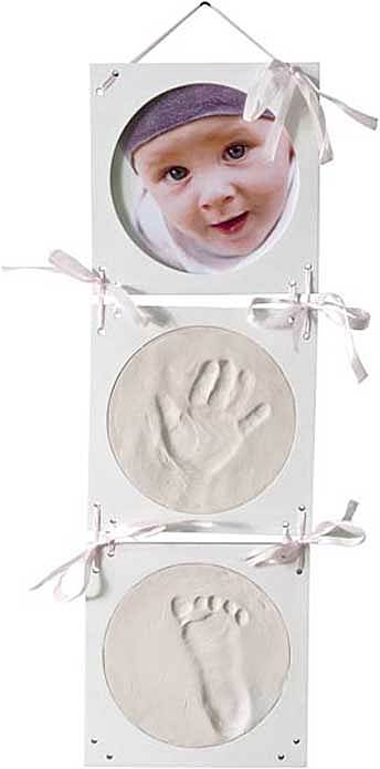 B-Ware Bieco Abdruckset Bilderrahmen Baby Abdruck Erinnerung Rahmen Hängebilderrahmen - 4005544760478