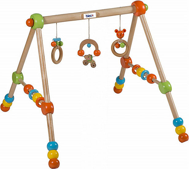 B-Ware Bieco Holz Gym Babygym Activity Center Gymcenter Baby Spielzeug Höhenverstellbar