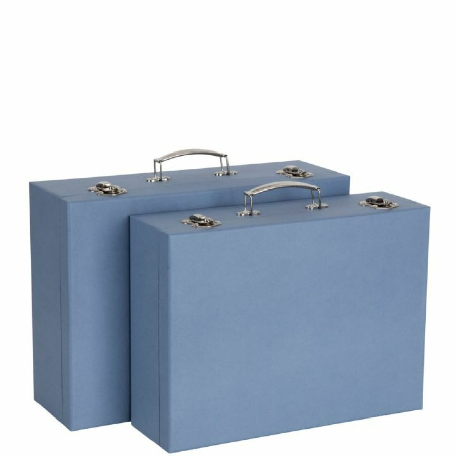 B-Ware Bigso Box Of Sweden Siri Kinder Koffer 2er Set Reisekoffer Kofferset Dusty Blue - 7330061079480
