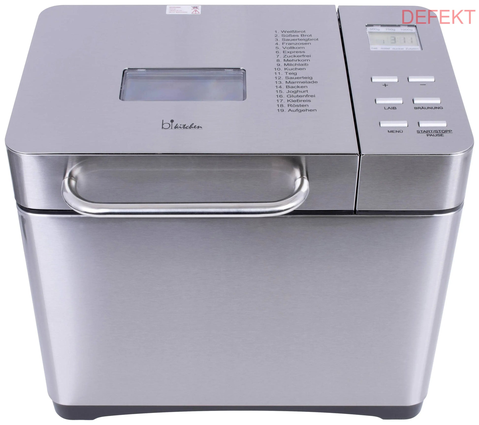 D-Ware Bi Kitchen Bake 501 Brotbackautomat Mit Messbecher Display Automat Defektware - 9004489410214
