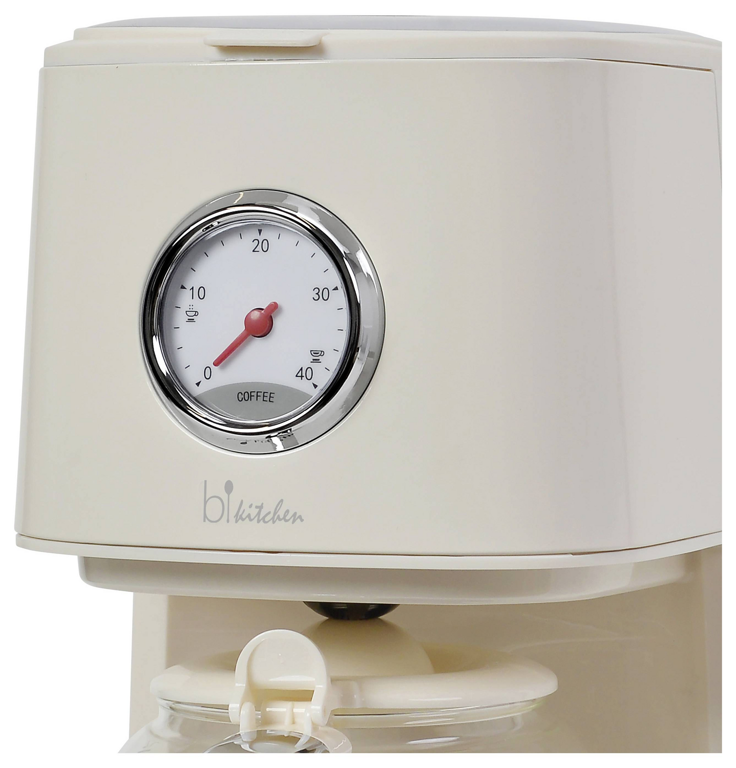B-Ware Bi Kitchen Nostalgia 150 Kaffeemaschine Cremeweiß Warmhaltefunktion - 9004489001047