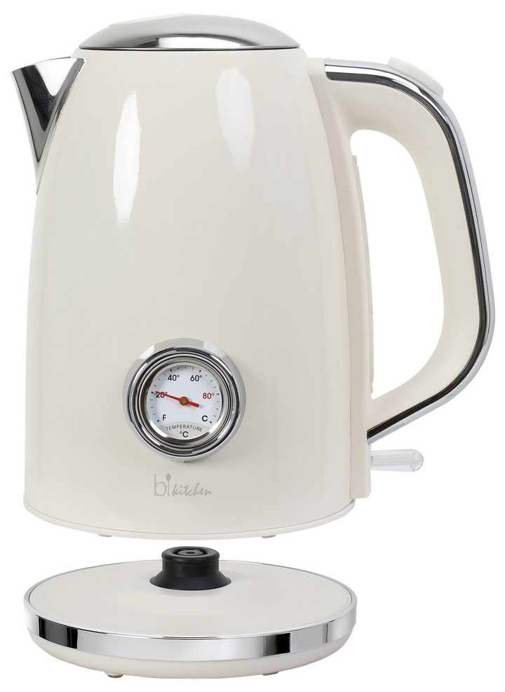 Bi Kitchen Nostalgia 170 Wasserkocher Cremeweiß Fassungsvermögen 1.7 L B-Ware