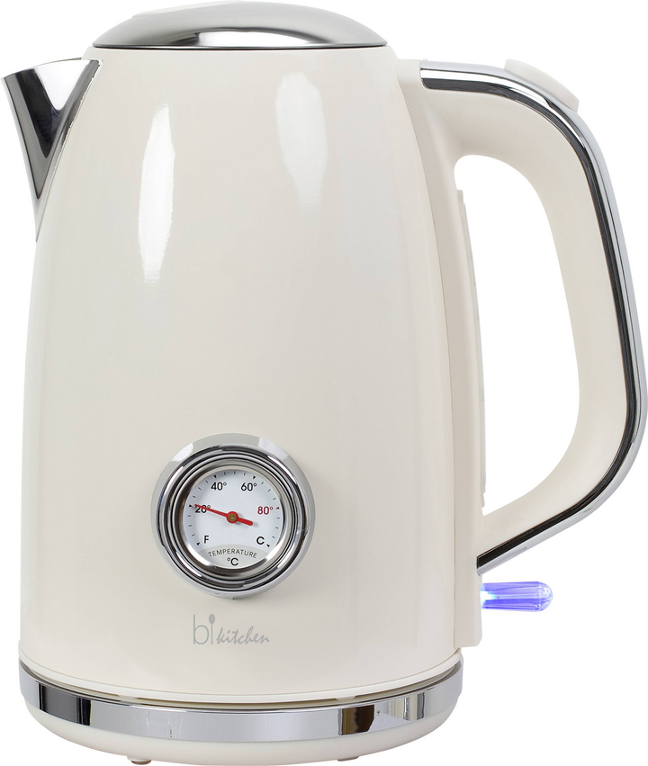 Bi Kitchen Nostalgia 170 Wasserkocher Cremeweiß Fassungsvermögen 1.7 L B-Ware