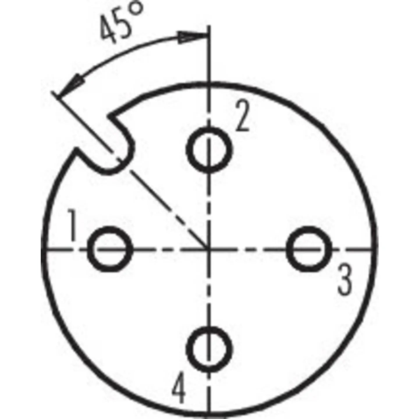 B-Ware Binder Sensorsteckverbinder Buchse M12 A Kabeldose 4 Polig Crimp - 2050010666343