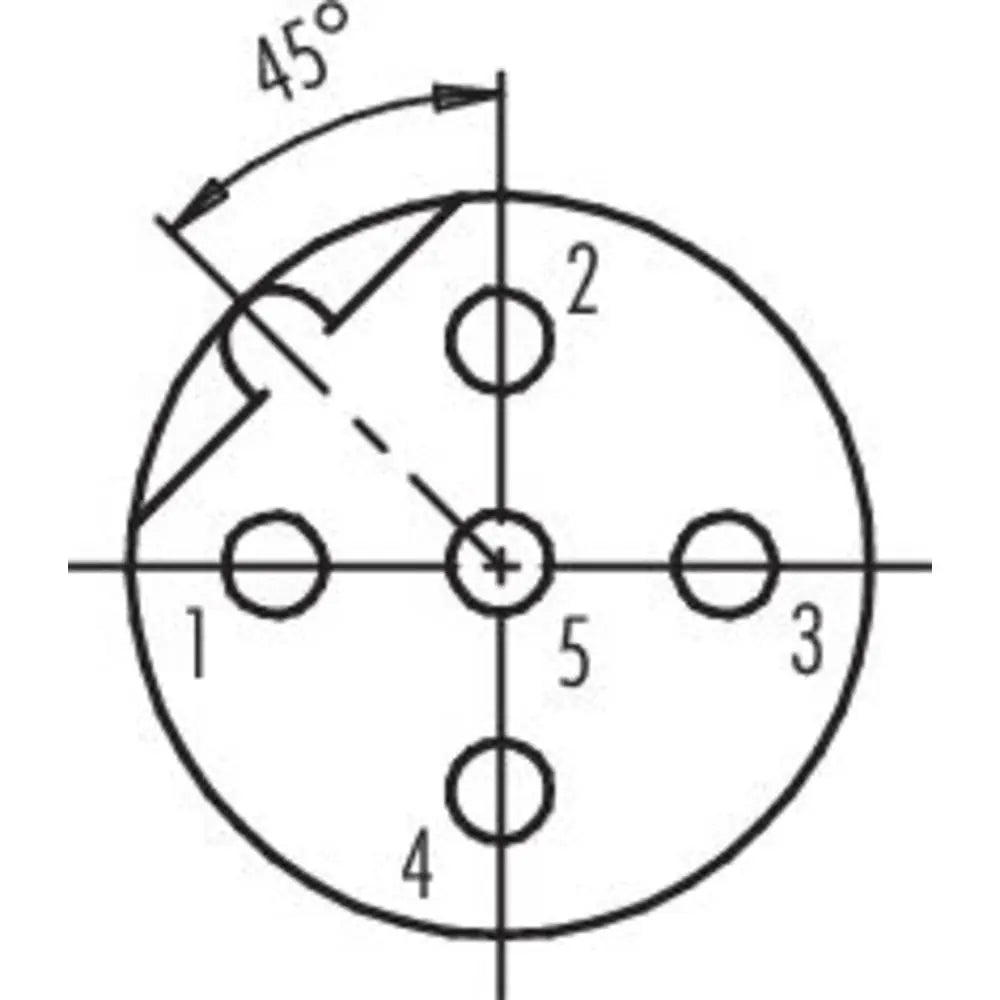B-Ware Binder Sensoraktorstecker Verbinder M12 Buchse 5polig Unkonfektioniert - 2050010666398