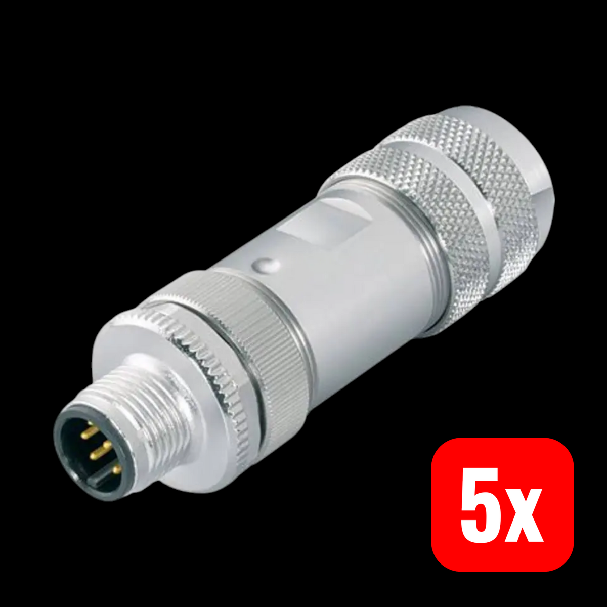 Binder Steckverbinder Rundstecker M12 Sensor Aktor 5pol Schraubklemme 5 STÜCK - 2050010671521