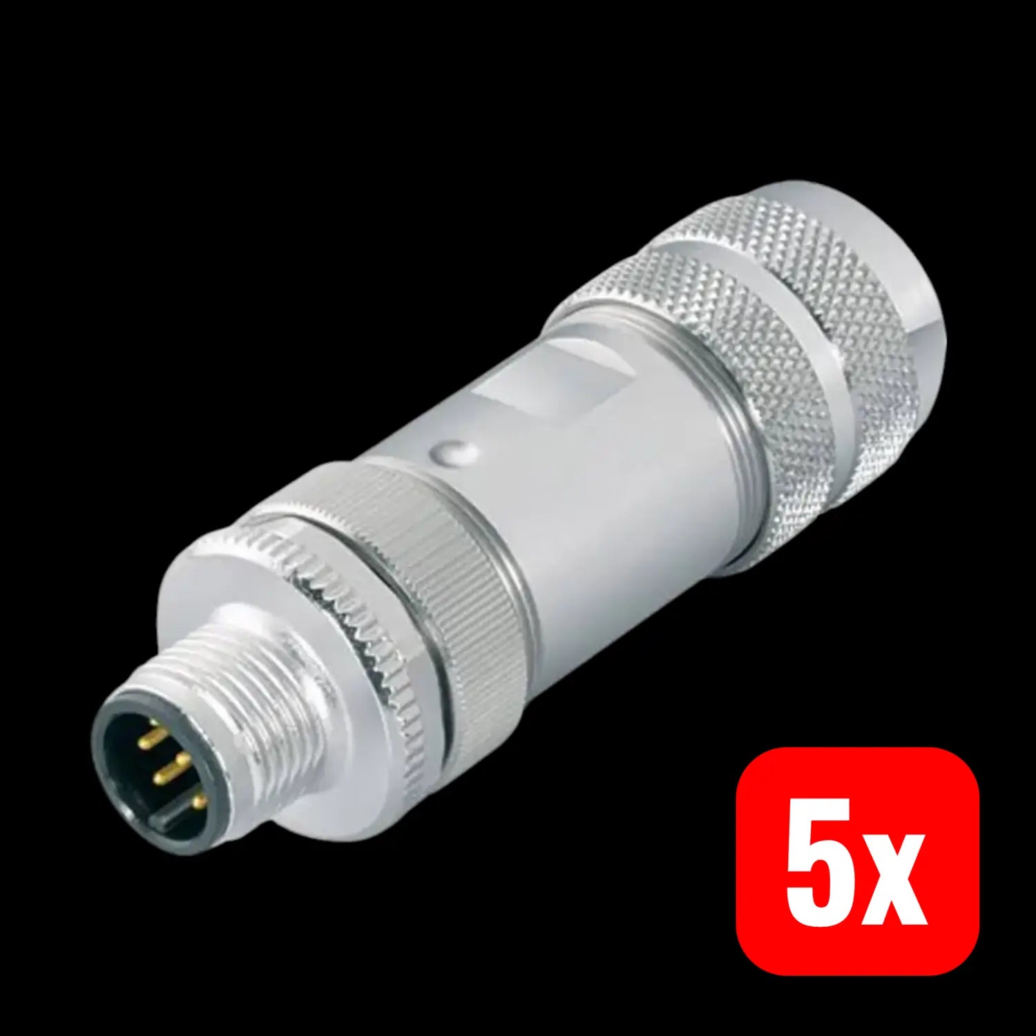 B-Ware Binder Steckverbinder Rundstecker M12 Sensor Aktor 5pol Schraubklemme 5 Stück - 2050010671521