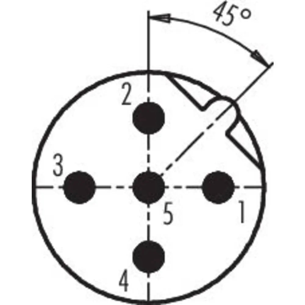 B-Ware Binder 99 1437 920 05 20 Sensor/Aktor Steckverbinder Stecker Gewinkelt 5 Polig - 2050010671538
