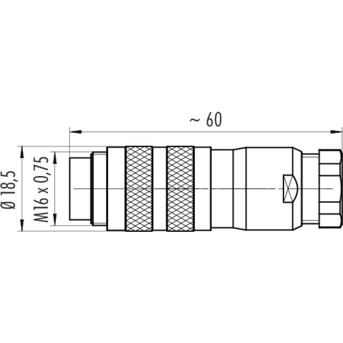 Binder Kabelstecker Stecker Miniatur Rundsteckverbinder Serie 423 IP67 50 STÜCK - 2050010646963
