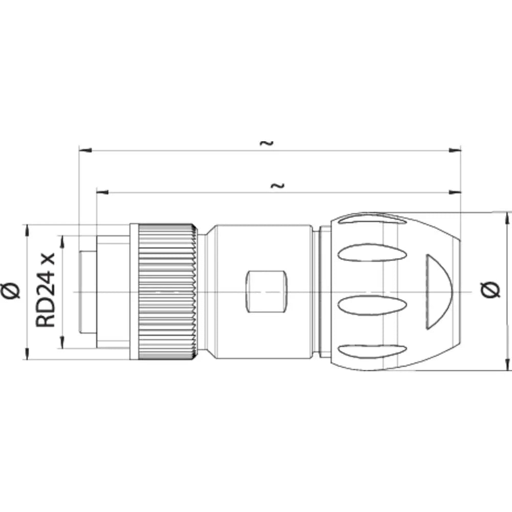 B-Ware Binder Rd24 Pw Kabeldose Steckdose Anschlusskabel Stecker 5 Stück - 4064161272504