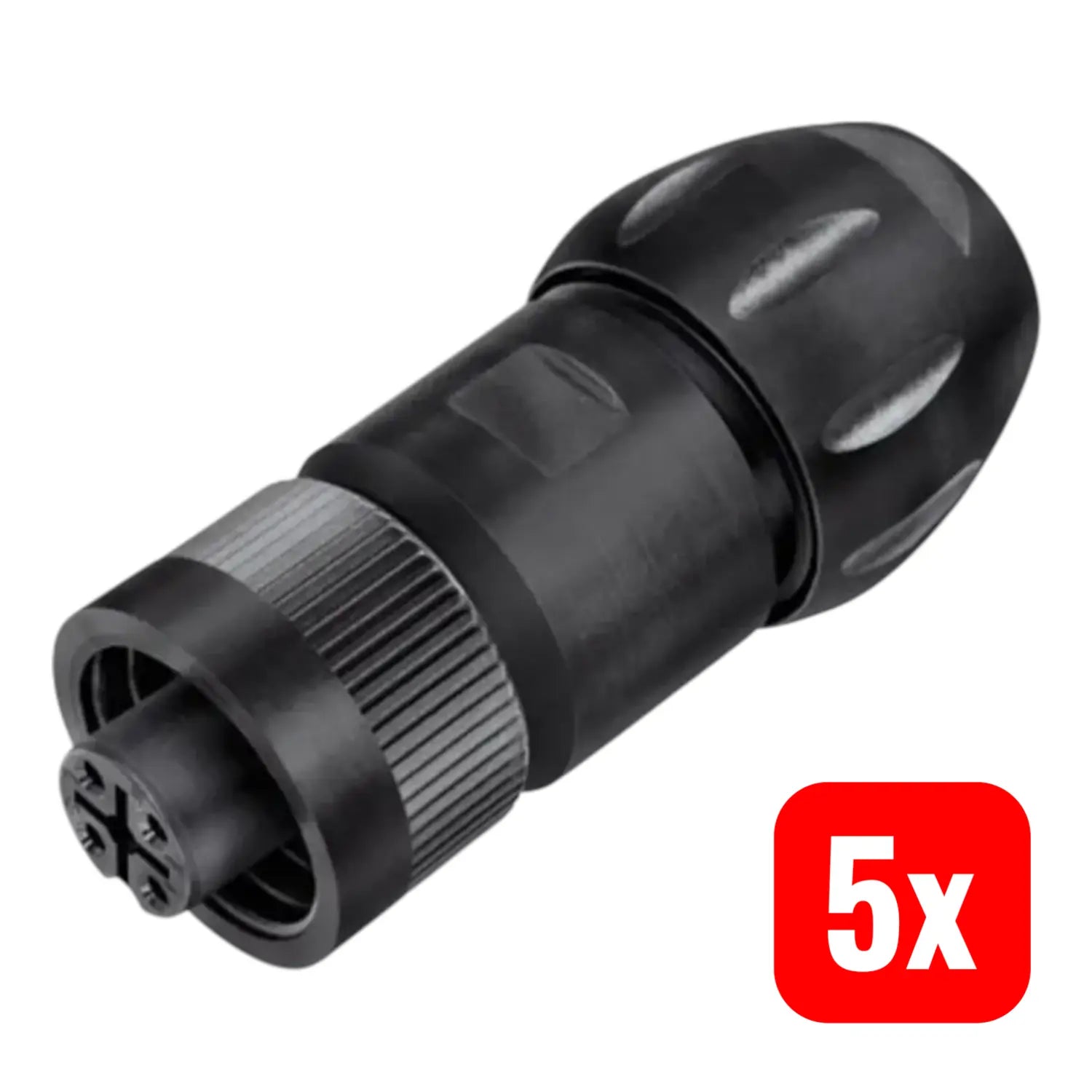 B-Ware Binder Rd24 Pw Kabeldose Steckdose Anschlusskabel Stecker 5 Stück - 4064161272504