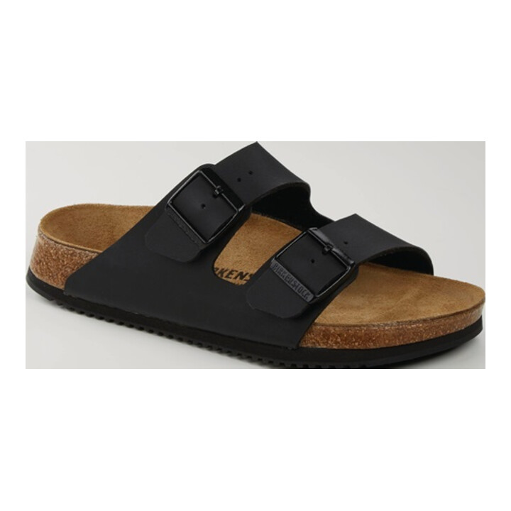 B-Ware Birkenstock Sandale Slipper Arizona Schwarz Birko Flor Prof Größe 45 Iso 203762 - 4061416079086