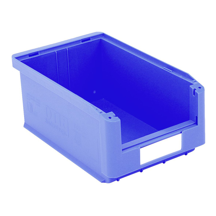 B-Ware Bito Sichtlagerkasten Lagerbox Sk3521 Blau L350x B210x H145mm Etikett 10 Stück