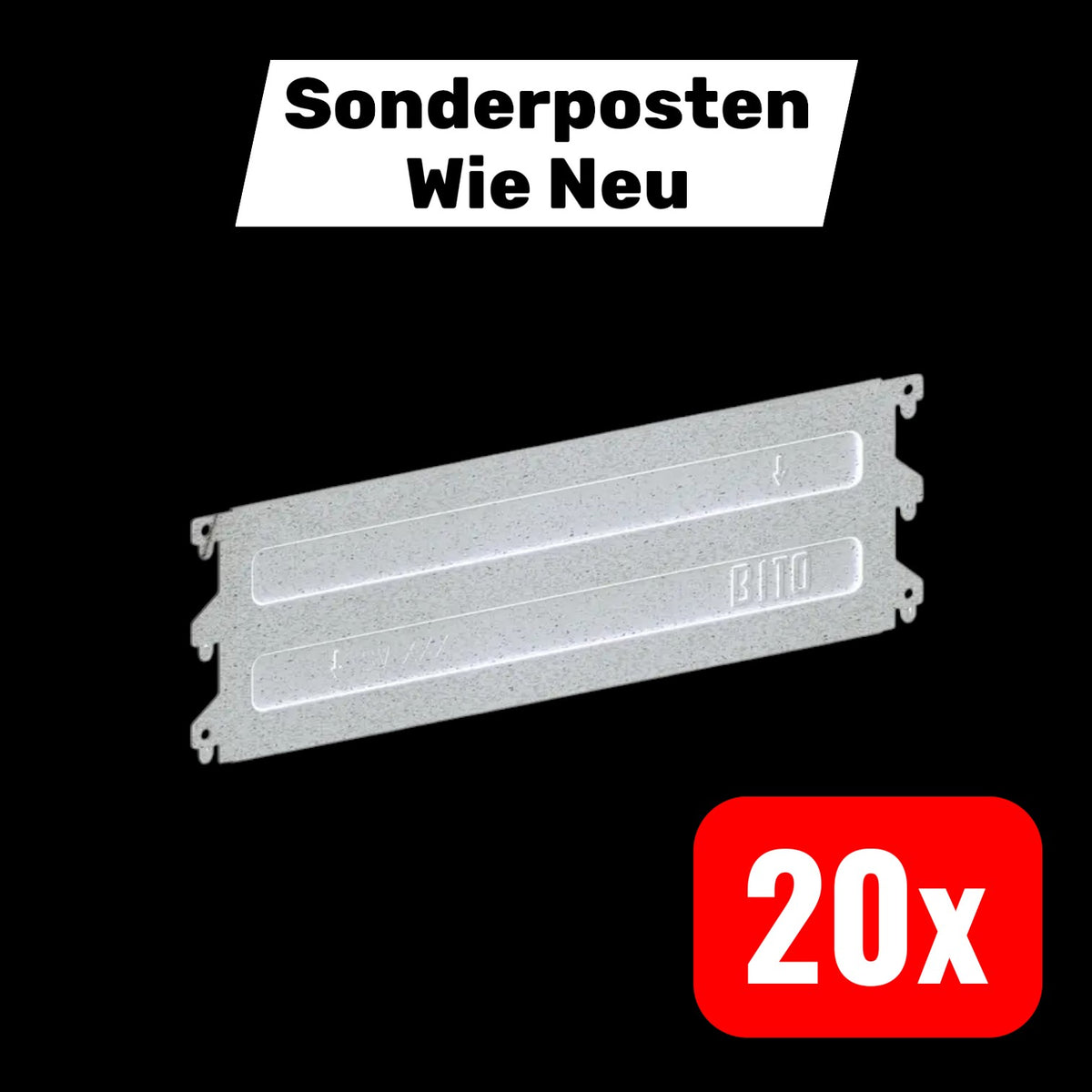 Bito Stützenverbinder Set Verbindungselement B300xH125 mm 20 STÜCK - 4250692903059