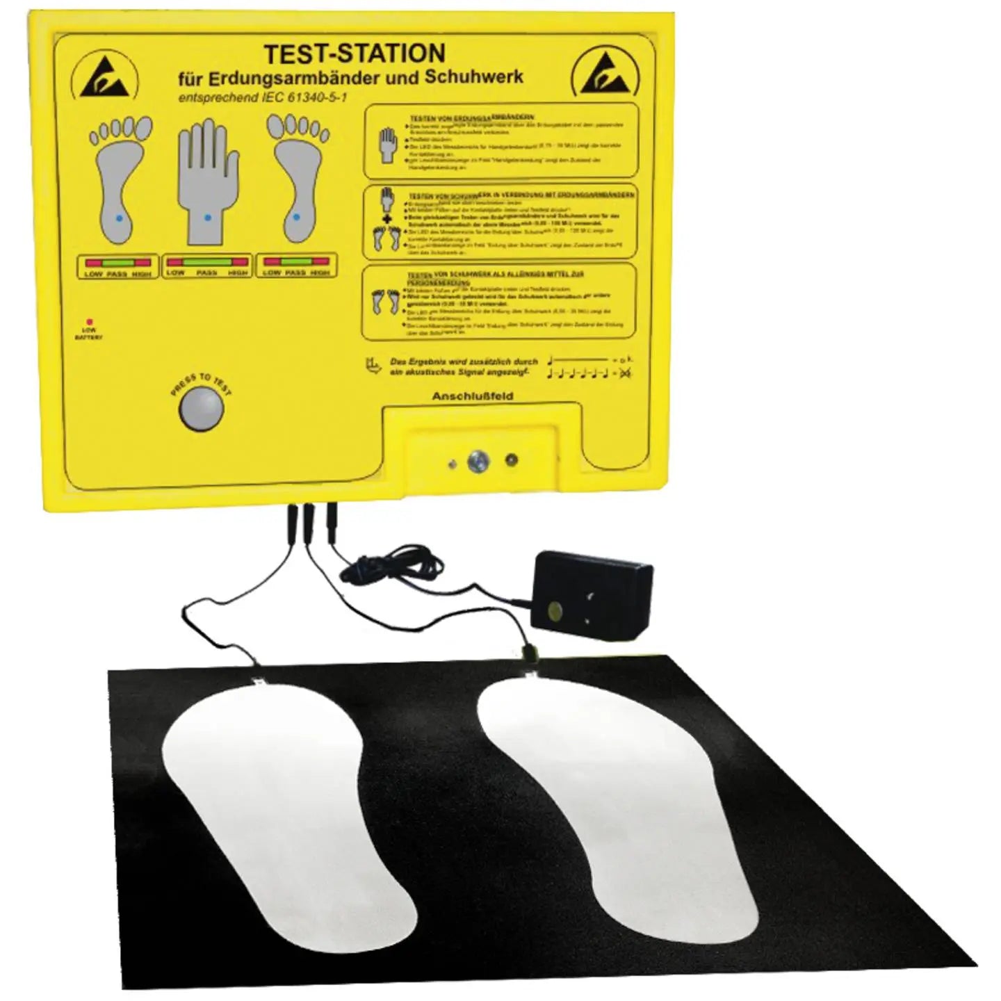 B-Ware Bjz Teststation Prüfstation Kit Armband Schuhteststation Esd Wandbefestigung - 4057989482804