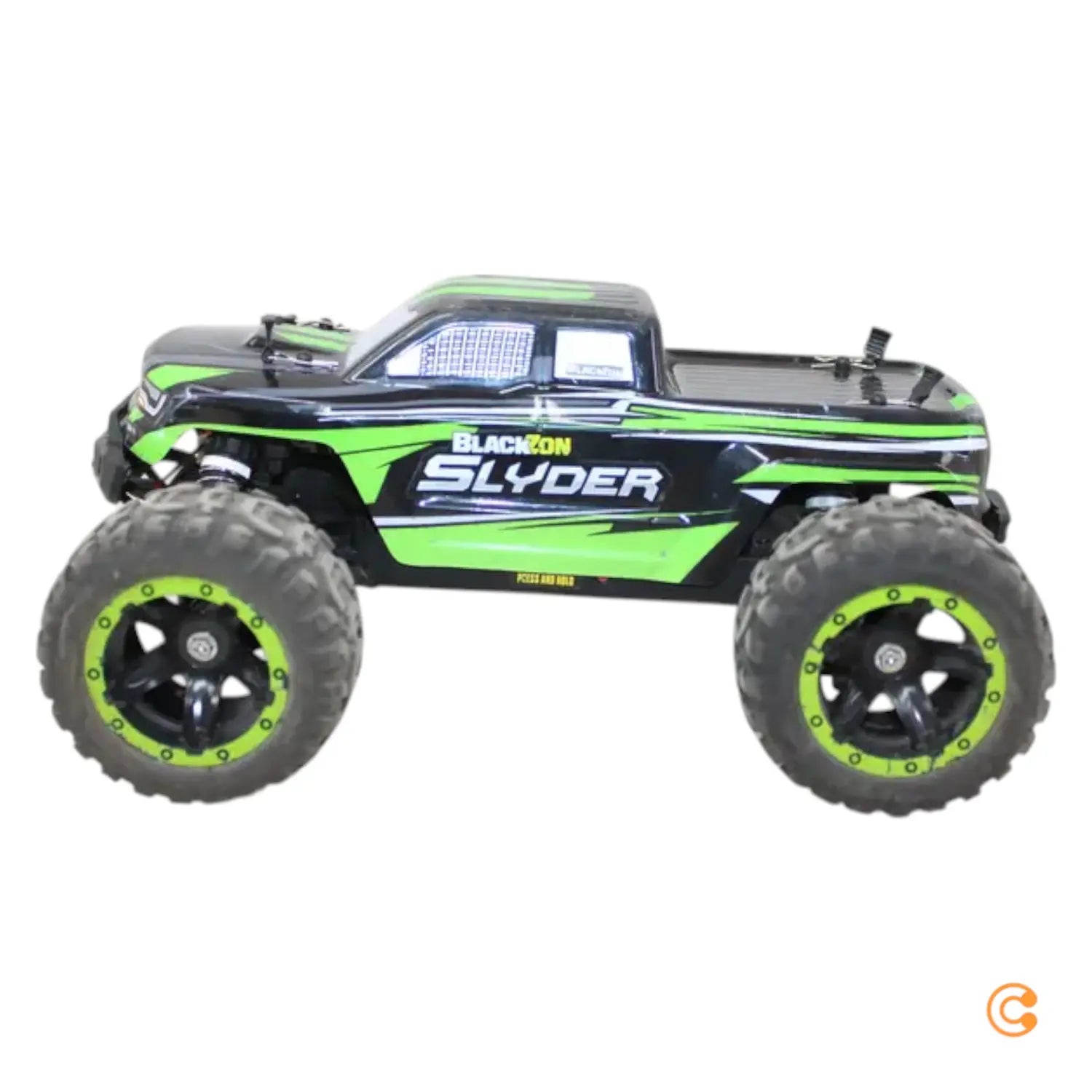 C-Ware Blackzon Slyder Mt 1/16 Grün Brushed 1:16 Rc Monstertruck 4 Wd Siehe Text/Foto - 5700135401004