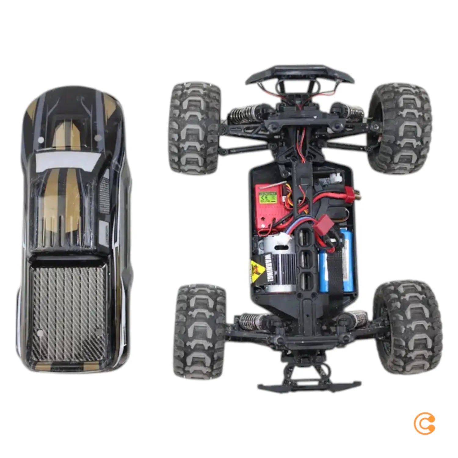 D-Ware Blackzon Slyder Mt 1/16 Gold Brushed 1:16 Rc Elektro Monstertruck 4 Wd Defektware - 5700135401011