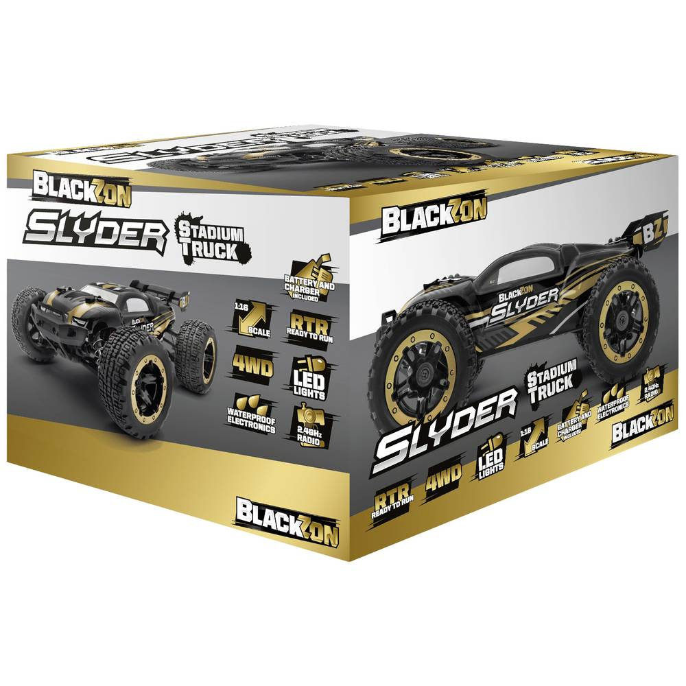 Blackzon Slyder St 1/16 Rc Gold Brushed Modellauto Truggy Buggy Siehe Text B-Ware - 5700135401035