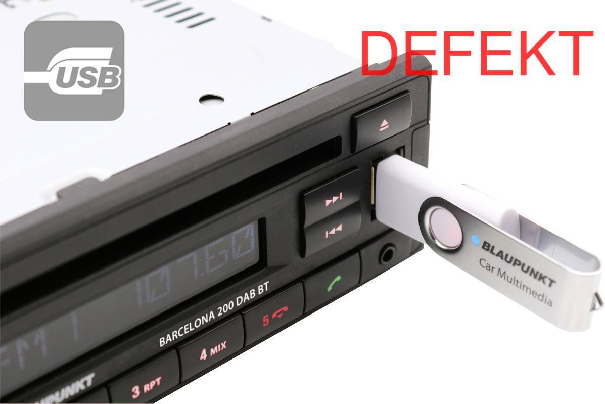 D-Ware Blaupunkt Barcelona 200 Dab Bt Autoradio Freisprecheinrichtung Dab+ Defektware - 4260499852375