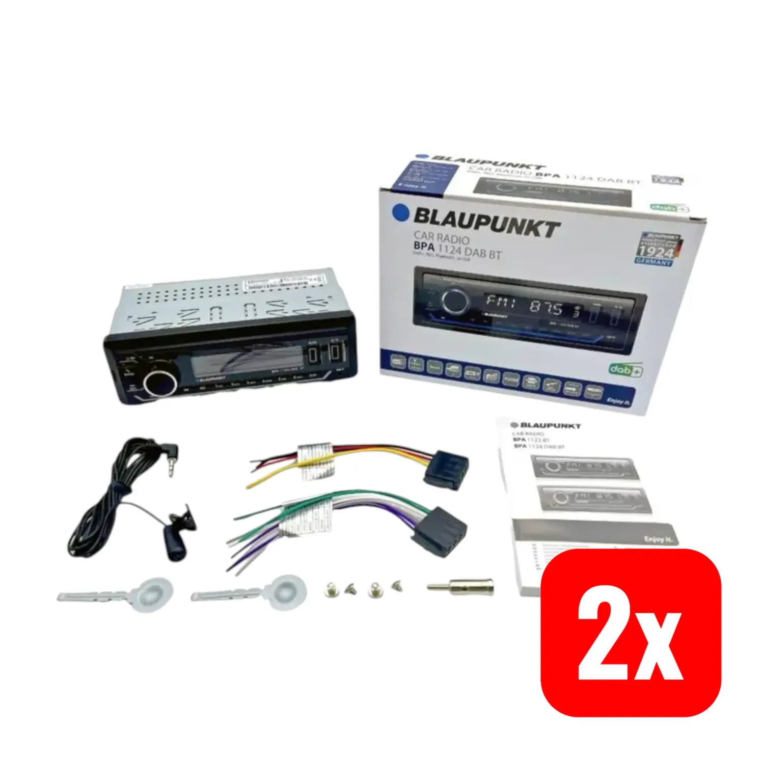B-Ware Blaupunkt Bpa 1124 Dab Bt Autoradio Radio Bluetooth Fse Dab Tuner 2 Stück - 4260499853587