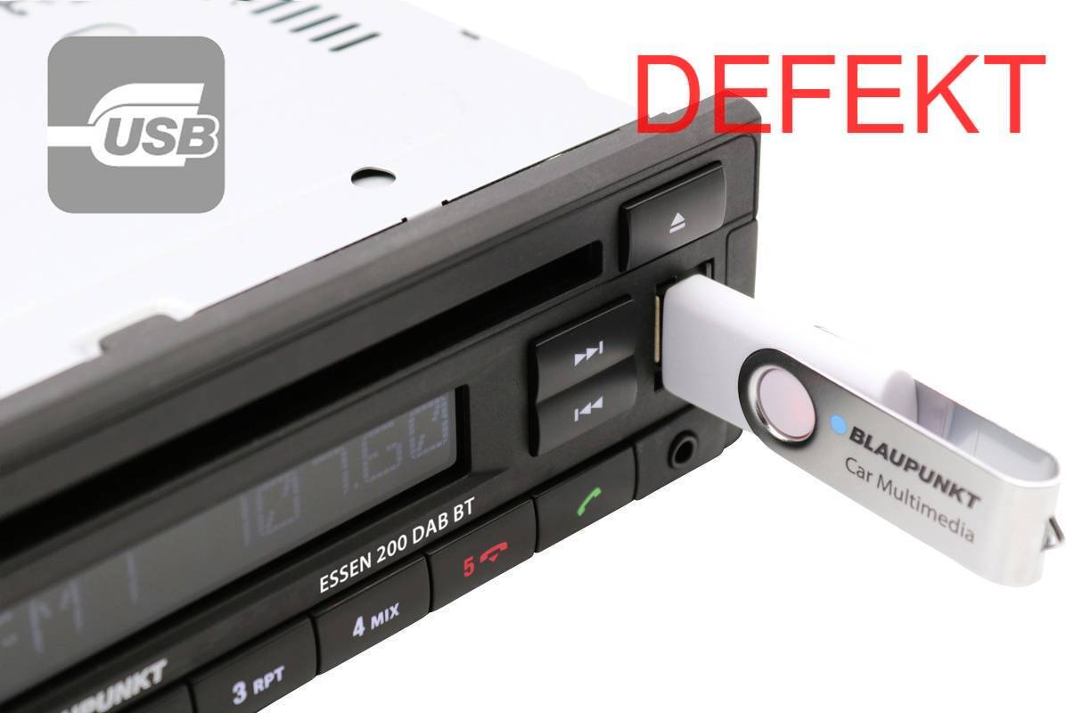 D-Ware Blaupunkt Essen 200 Dab Bt Autoradio Radio Multimedia Bluetooth Dab+ Defektware - 4260499852368