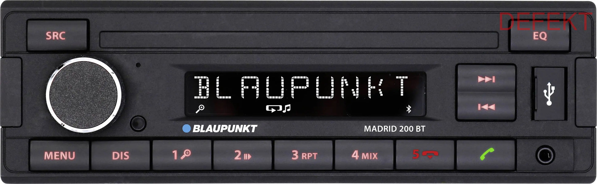 D-Ware Blaupunkt Madrid 200 Bt Autoradio Radio Mit Usb Bluetooth Defekt Bastlerware - 4260499852320