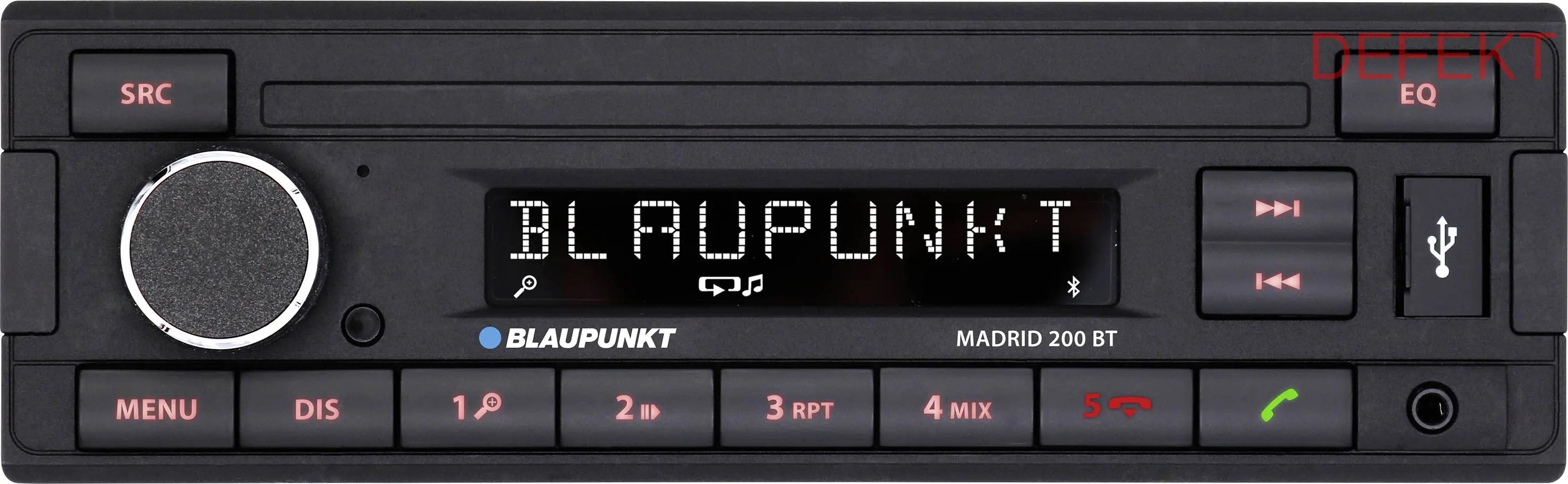 D-Ware Blaupunkt Madrid 200 Bt Autoradio Radio Mit Usb Bluetooth Defekt Bastlerware - 4260499852320