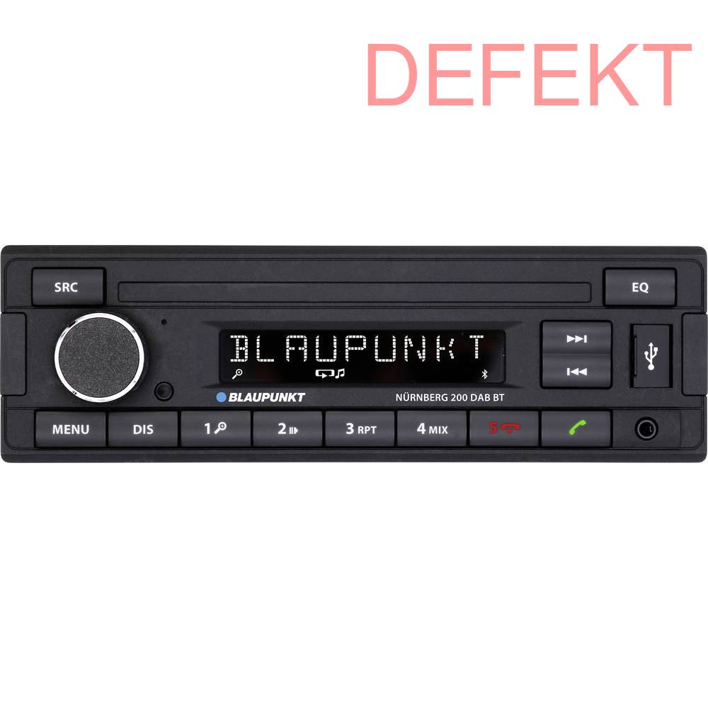 Blaupunkt Nürnberg 200 Dab Bt Autoradio Freisprecheinrichtung Dab+ T Defektware D-Ware - 4260499852337
