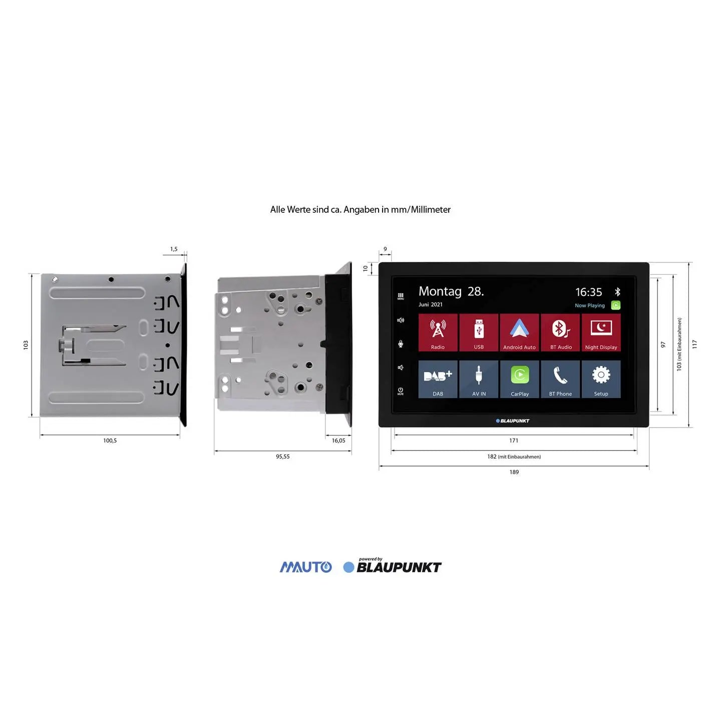 B-Ware Blaupunkt Autoradio Radio Oslo 600 Dab Car Play Android Auto Bluetooth Usb  - 4260499854027