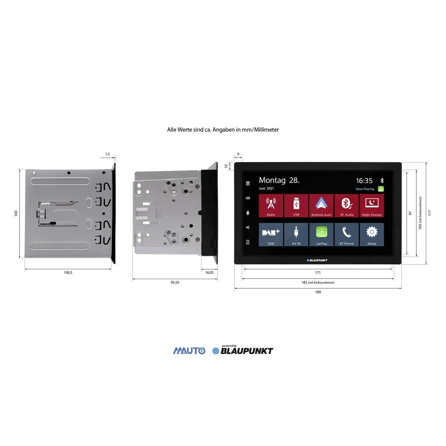 B-Ware Blaupunkt Autoradio Radio Navigation Apple Car Play Android Auto Rotterdam 600