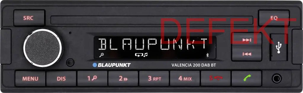 D-Ware Blaupunkt Valencia 200 Dab Bt Bluetooth Autoradio Freisprechanlage Defektware - 4260499852344