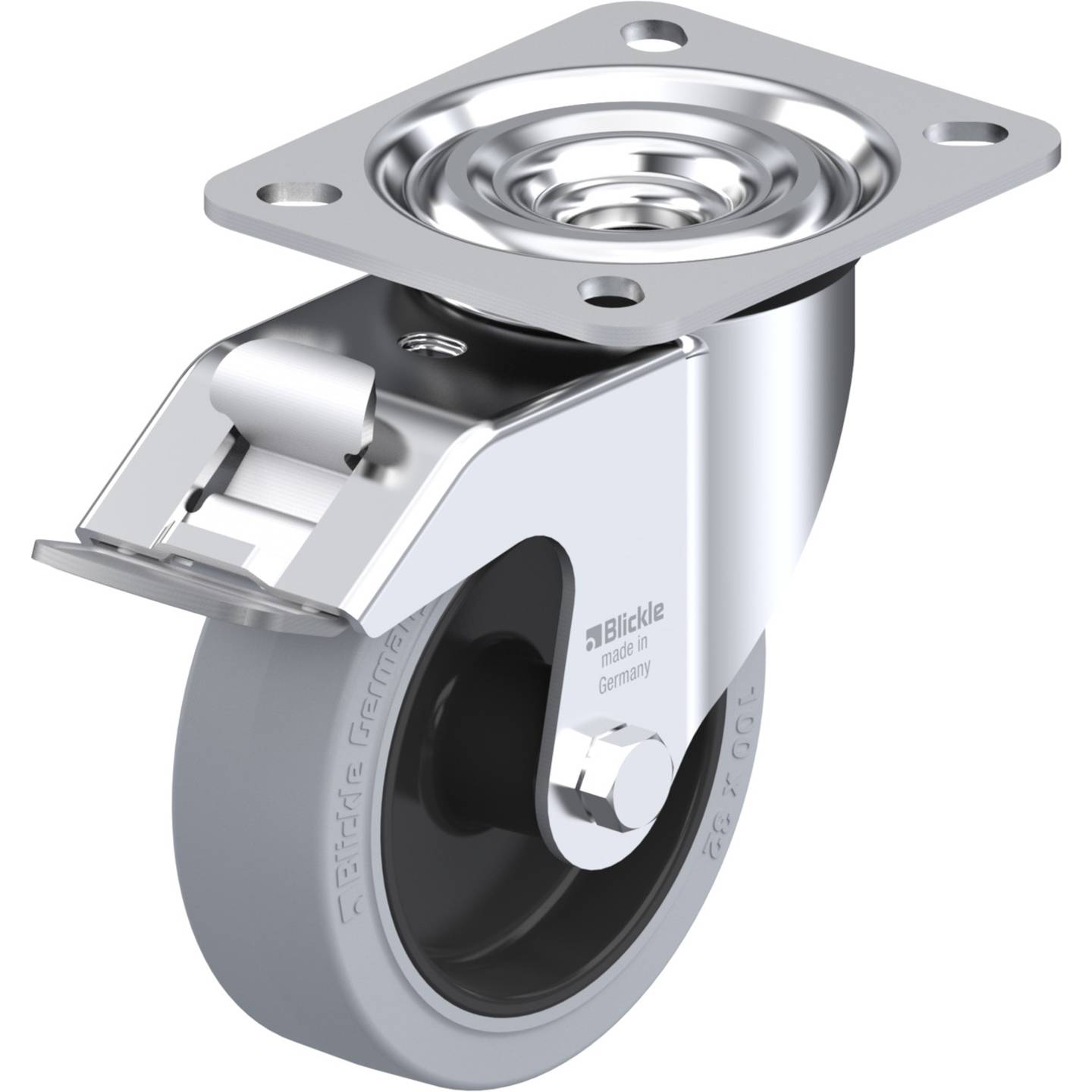 B-Ware Blickle Lenkrolle Transportrolle 313197 Lpoev Rad 100 Mm Tragfähigkeit 200 Kg - 4047526313197