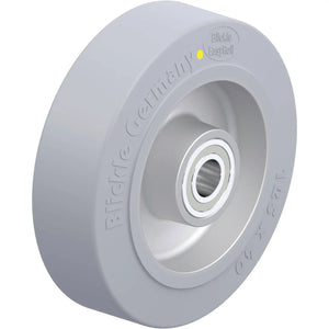 B-Ware Blickle Schwerlastrad Bockrolle Rad Gummi Grau Kugellager Aluminium 125 Mm 1 Stk