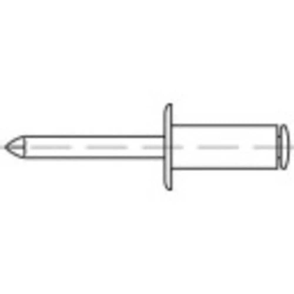 B-Ware Toolcraft Blindniete Niete Aluminium Stahl 100 Stück 6 Mm 35 Mm - 4053199310371
